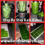 Kale kubes ready to use for Green Juice